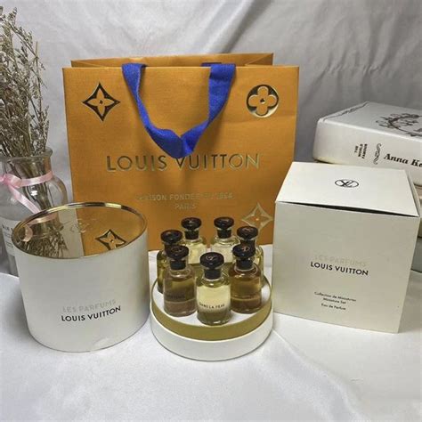 louis vuitton miniature perfume set price|louis vuitton fragrance sample set.